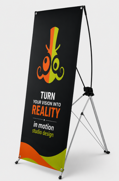 X Banner Stand Display - View 1